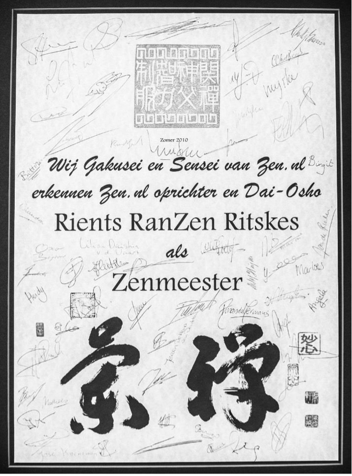 Zen.nl, Zen, meditatie, leren mediteren, sesshin, Rients Ritskes, zenmeesters